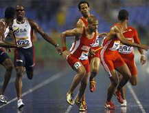 Relevo atletismo 4x400